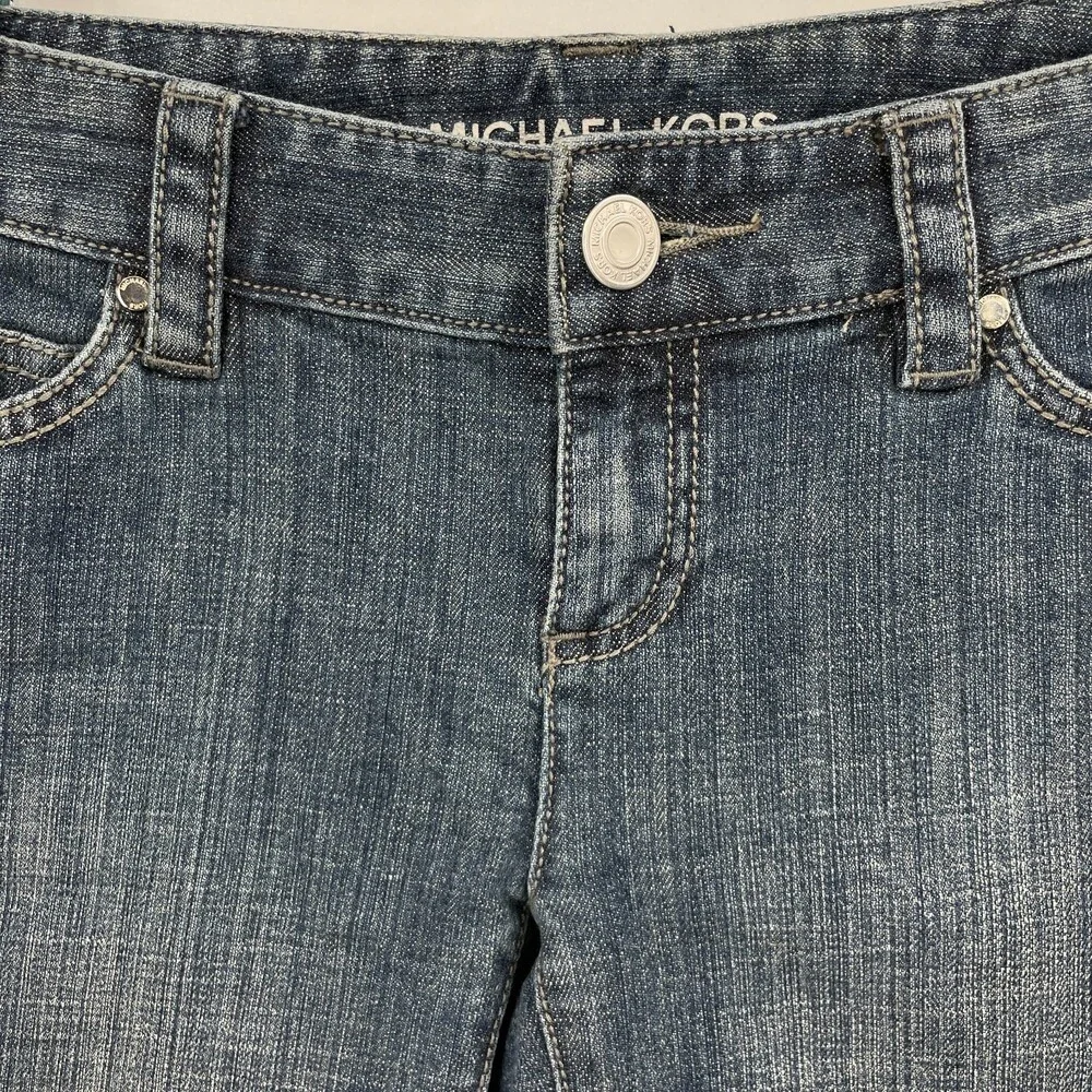 MICHAEL KORS Studded Cropped Capri Jeans Size 2